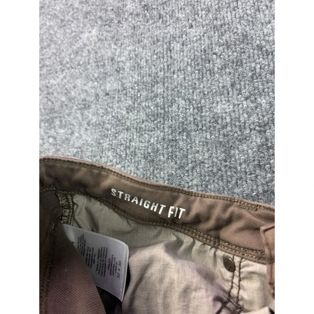 DU/ER Performance Denim Pants Mens 32 Brown Slim Straight Stretch 6641